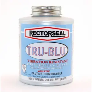 RectorSeal 31431 Pipe Thread Sealant Tru-Blu Blue 16 oz Blue