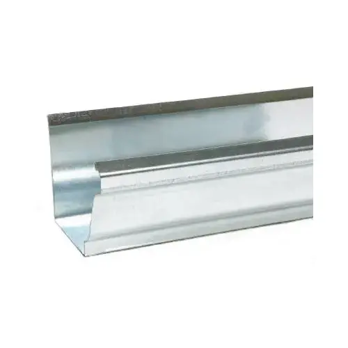 Gutter 3" H X 4" W X 10 ft. L Metallic Galvanized Steel K Metallic Gray Gutter 3" H X 4" W X 10 ft. L Metallic Galvanized Steel K Metallic Gray