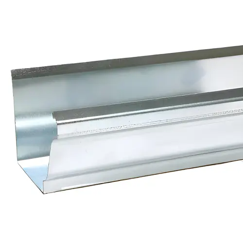 Gutter 3" H X 4" W X 10 ft. L Metallic Galvanized Steel K Metallic - pack of 10