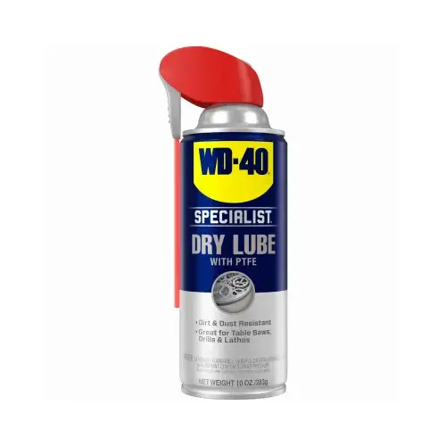 Specialist Dirt & Dust Resistant Dry Lube Spray, 10 oz Aerosol Can Clear - pack of 6