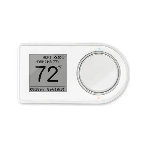 Smart Thermostat Built In WiFi Heating and Cooling Touch Screen White