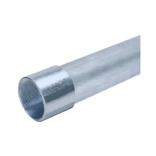 Rigid Conduit, 2-1/2 in, 10 ft L, Galvanized Steel Metallic Rigid Conduit, 2-1/2 in, 10 ft L, Galvanized Steel Metallic