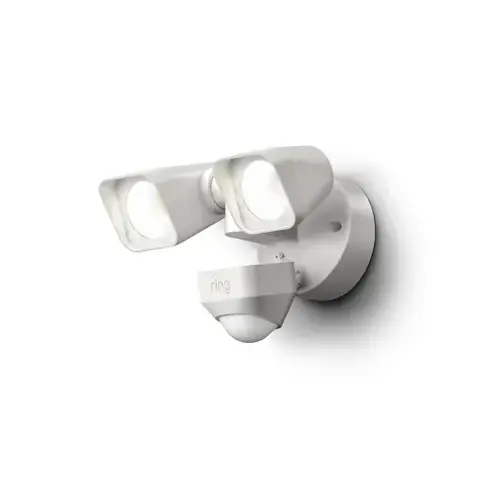 Floodlight Motion-Sensing Hardwired LED White White