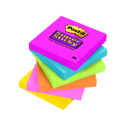 Sticky Notes 3" W X 3" L Assorted 1 pad Assorted - pack of 12 Sticky Notes 3" W X 3" L Assorted 1 pad Assorted - pack of 12