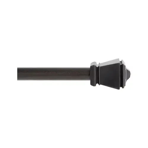 Amelia Cafe Curtain Rod, Black, 7/16 x 48 to 84 In. Amelia Cafe Curtain Rod, Black, 7/16 x 48 to 84 In.