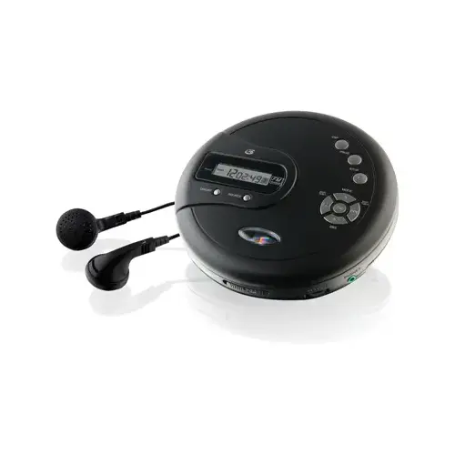 Personal CD Player with Skip Protection Black