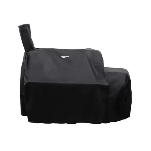 Grill Cover Black For Oklahoma Joes Highland Offset Smoker Black Grill Cover Black For Oklahoma Joes Highland Offset Smoker Black