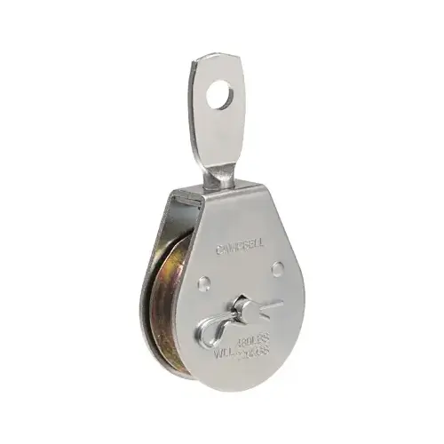 Single Sheave Swivel Eye Pulley 1-1/2" D Zinc Plated Steel Swivel Eye Zinc Plated - pack of 5 Single Sheave Swivel Eye Pulley 1-1/2" D Zinc Plated Steel Swivel Eye Zinc Plated - pack of 5