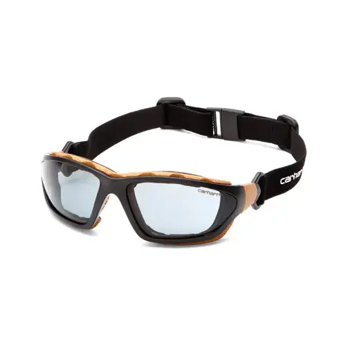 Safety Glasses Carthage Anti-Fog Full-Frame Gray Lens Black/Tan Frame
