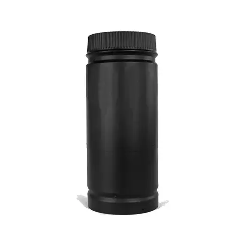 Stove Pipe, 6 in ID x 6-1/2 in OD Dia, 12 to 18 in L, Aluminized Steel/Stainless Steel, Black Stove Pipe, 6 in ID x 6-1/2 in OD Dia, 12 to 18 in L, Aluminized Steel/Stainless Steel, Black