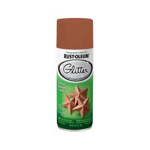 Spray Paint Specialty Glitter Copper 10.25 oz Copper - pack of 6 Spray Paint Specialty Glitter Copper 10.25 oz Copper - pack of 6