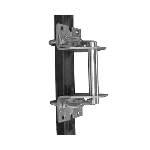 Gate Hinge Set 12" L Silver Aluminum Silver Gate Hinge Set 12" L Silver Aluminum Silver
