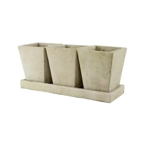 Garden Planter Urban Earth 4-3/4" H X 2-3/4" W Cement Stone Stone Garden Planter Urban Earth 4-3/4" H X 2-3/4" W Cement Stone Stone
