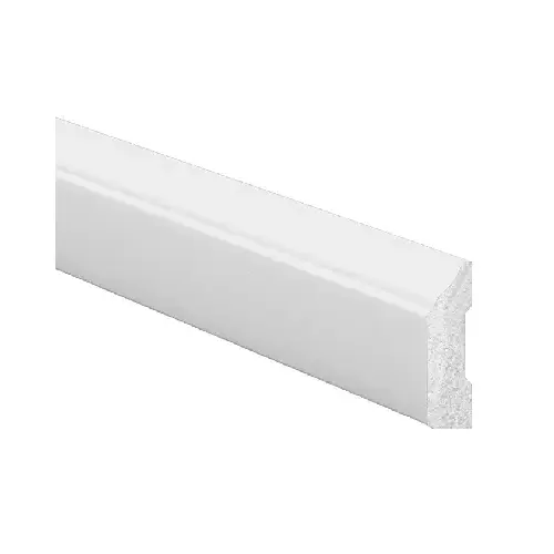 946 OG Stop Moulding, 7 ft L, 1-5/16 in W, Polystyrene, Crystal White 946 OG Stop Moulding, 7 ft L, 1-5/16 in W, Polystyrene, Crystal White