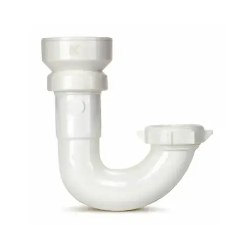 Insta-Plumb 1/2 In. White Plastic J-Bend Insta-Plumb 1/2 In. White Plastic J-Bend