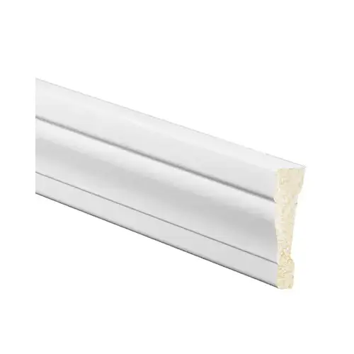 Casing 11/16" H X 7 ft. L Prefinished White Polystyrene Prefinished