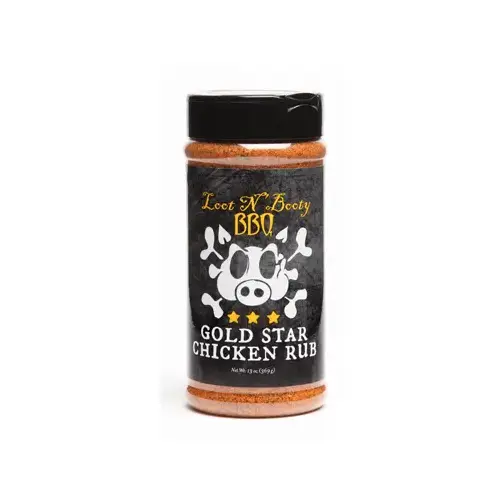 Loot N' Booty Gold Star Chicken Rub, 13 oz Bottle Loot N' Booty Gold Star Chicken Rub, 13 oz Bottle