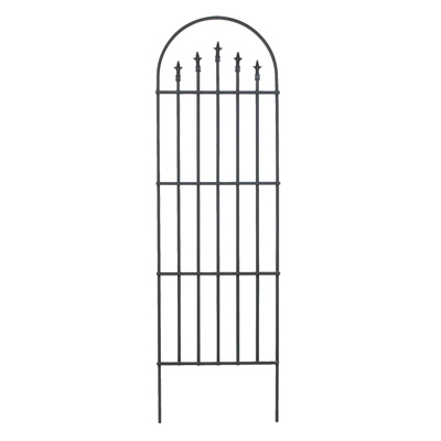 PANACEA 89643 Trellis 80" H Black Steel Black