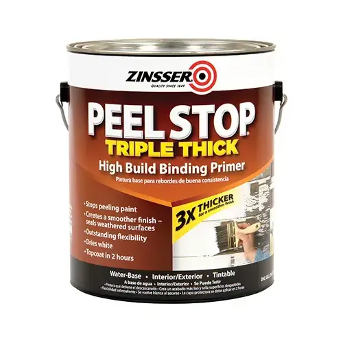 Peel Stop Triple-Thick Primer, Flat/Matte, White, 1 gal Peel Stop Triple-Thick Primer, Flat/Matte, White, 1 gal