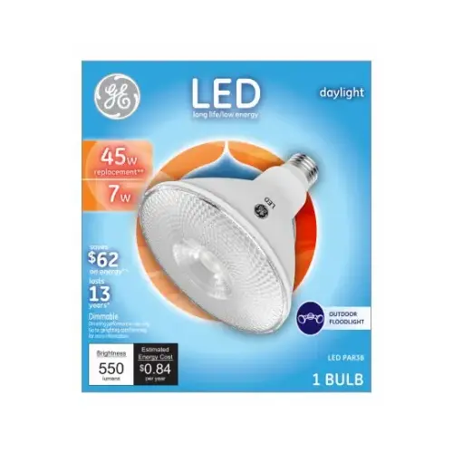 LED Bulb PAR38 E26 (Medium) Daylight 45 Watt Equivalence Frosted LED Bulb PAR38 E26 (Medium) Daylight 45 Watt Equivalence Frosted