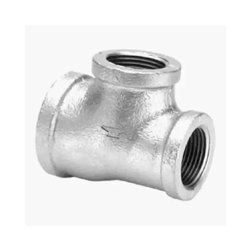 Galvanized Reducing Pipe Tee, 1 x 3/4-In. Galvanized Reducing Pipe Tee, 1 x 3/4-In.