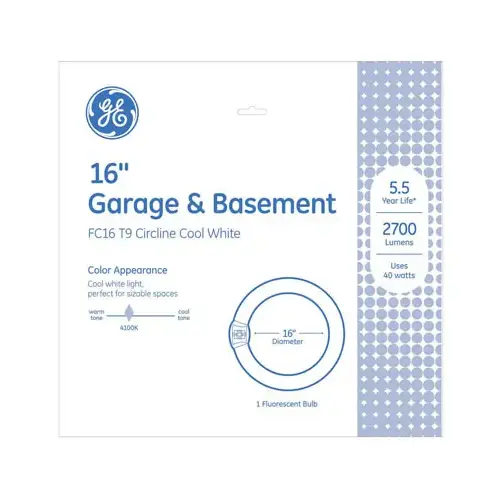 Fluorescent Bulb 40 W T9 16" L Cool White A-Line 4100 K Frosted Fluorescent Bulb 40 W T9 16" L Cool White A-Line 4100 K Frosted