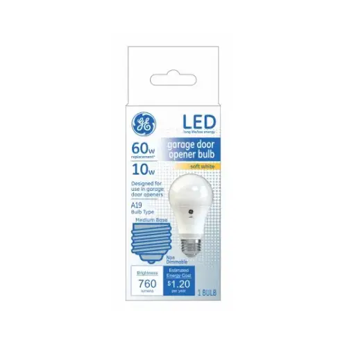 LED Garage Door Bulb A19 E26 (Medium) Soft White 60 Watt Equivalence Frosted LED Garage Door Bulb A19 E26 (Medium) Soft White 60 Watt Equivalence Frosted