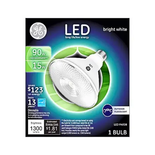 LED Bulb PAR38 E26 (Medium) Bright White 90 W Clear LED Bulb PAR38 E26 (Medium) Bright White 90 W Clear