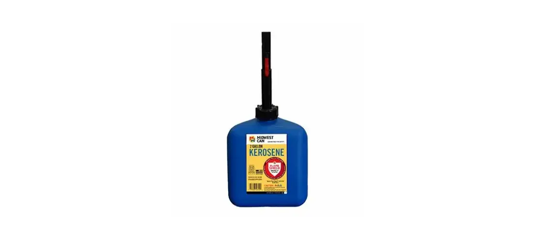 Midwest Can 2610 Kerosene Can FlameShield Safety System Plastic 2
