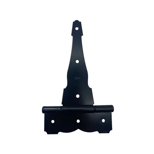 8" Decorative LIFESPAN Heavy T Hinge # S156-490 Flat Black Finish