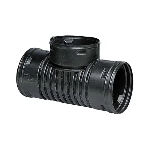 Tee 6" Snap X 6" D Snap Polyethylene 12" Black Tee 6" Snap X 6" D Snap Polyethylene 12" Black