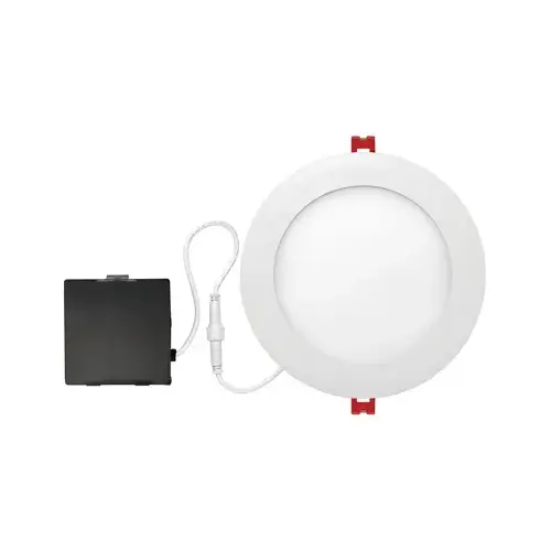 Recessed Lighting Kit Ultra Slim Energy Star Frost White 6" W Metal LED 12 W Frost Recessed Lighting Kit Ultra Slim Energy Star Frost White 6" W Metal LED 12 W Frost