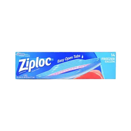 Freezer Bag Easy Open Tabs 1 gal Clear Clear - pack of 168 Freezer Bag Easy Open Tabs 1 gal Clear Clear - pack of 168