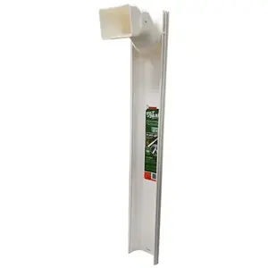 Frost King GWS3W PALLET Downspout Extender, 6 ft L Extended, Plastic, White, For: 2 x 3 in and 3 x 4 in Downspouts