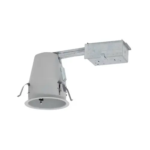 Recessed Housing, 4 in Dia Recessed Can, Steel White Recessed Housing, 4 in Dia Recessed Can, Steel White