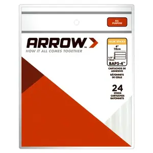 Arrow BAP5-4 Glue Stick, Stick, Ester, Clear, 0.5 oz - pack of 24