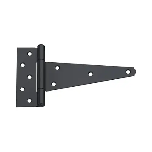 T-Hinge, 5-1/2 in W Frame Leaf, 1.993 in H Frame Leaf, Steel, Tight Pin, 60 lb Pair Black T-Hinge, 5-1/2 in W Frame Leaf, 1.993 in H Frame Leaf, Steel, Tight Pin, 60 lb Pair Black