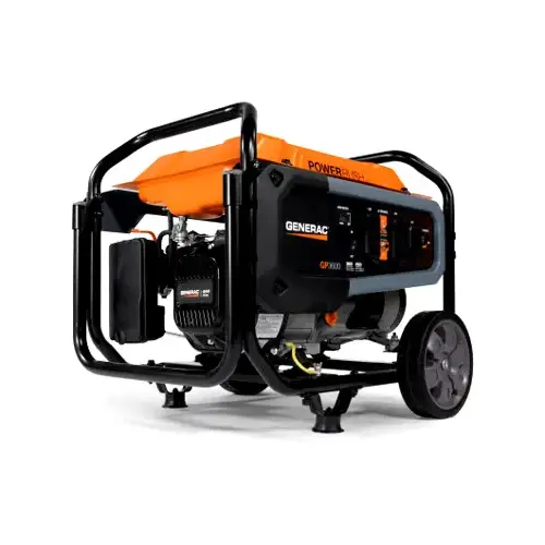 GP Portable Generator, 66.6, 33.3 A, 120/240 V, Oil, 7.9 gal Tank, 11 hr Run Time Black/Orange GP Portable Generator, 66.6, 33.3 A, 120/240 V, Oil, 7.9 gal Tank, 11 hr Run Time Black/Orange