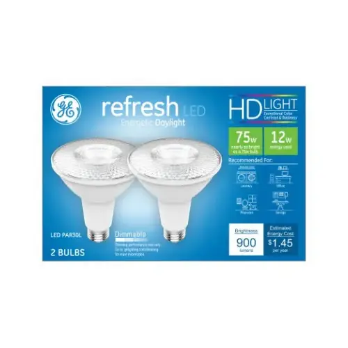 LED Light Bulb Refresh HD PAR 30L E26 (Medium) Daylight 75 Watt Equivalence Frosted Pair LED Light Bulb Refresh HD PAR 30L E26 (Medium) Daylight 75 Watt Equivalence Frosted Pair
