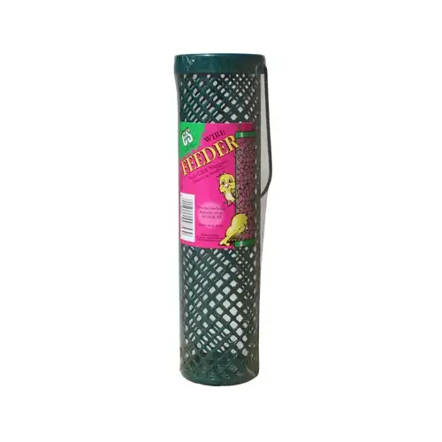 Nuggets Wild Bird Feeder, 11-1/4 in H, 24 oz, Plastic, Green Nuggets Wild Bird Feeder, 11-1/4 in H, 24 oz, Plastic, Green