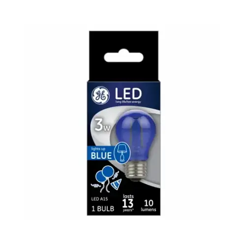 LED Bulb A15 E26 (Medium) Blue 40 Watt Equivalence Clear LED Bulb A15 E26 (Medium) Blue 40 Watt Equivalence Clear