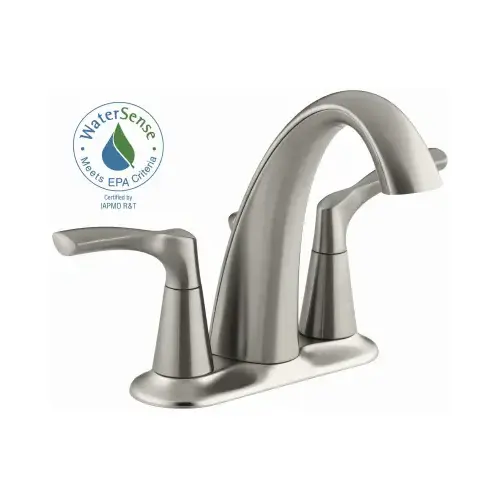 Centerset Bathroom Sink Faucet Brushed Nickel 4" Brushed Nickel Centerset Bathroom Sink Faucet Brushed Nickel 4" Brushed Nickel