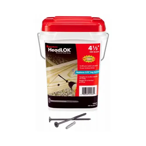 Wood Screws HeadLok No. 10 S X 4.5" L Spider Epoxy Epoxy Wood Screws HeadLok No. 10 S X 4.5" L Spider Epoxy Epoxy