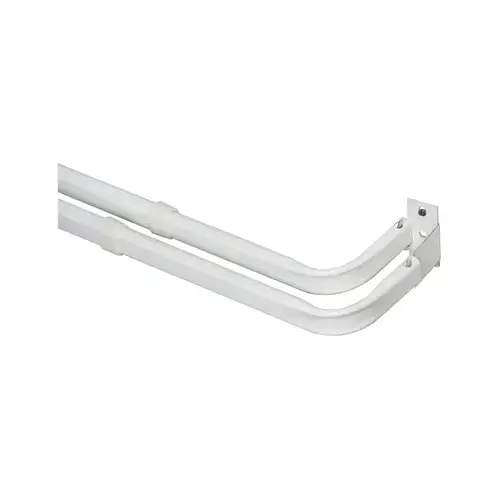 KN522 Curtain Rod, 2 in Dia, 48 to 86 in L, Steel, White KN522 Curtain Rod, 2 in Dia, 48 to 86 in L, Steel, White