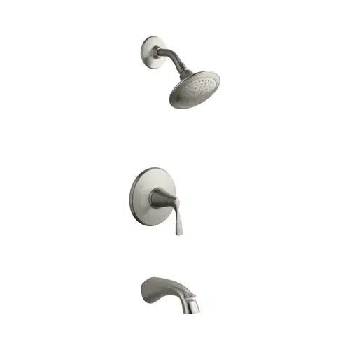 Tub and Shower Faucet 1-Handle Brushed Nickel Brushed Nickel Tub and Shower Faucet 1-Handle Brushed Nickel Brushed Nickel