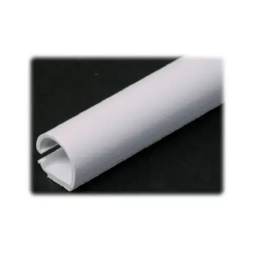 CordMate Cord Channel, 60 in L, 3/8 in W, 1 -Channel, Plastic, White CordMate Cord Channel, 60 in L, 3/8 in W, 1 -Channel, Plastic, White