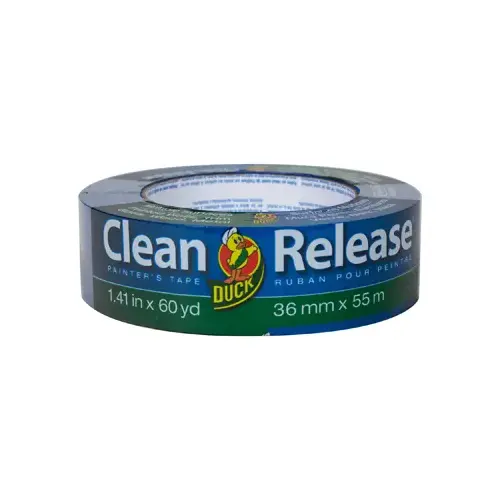 Clean Release Painter's Tape, 60 yd L, 1.41 in W, Blue
