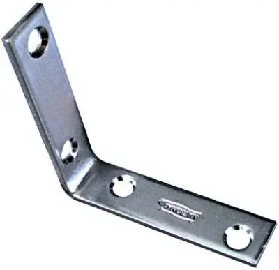 NATIONAL MFG/SPECTRUM BRANDS HHI 2-1/2 x 5/8 In. Zinc Corner Iron pack of 4 N113-233