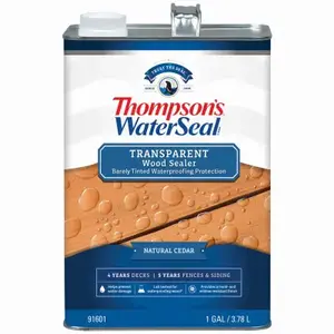 Thompson's Waterseal TH.091601-16 Waterproofing Stain, Transparent, Natural Cedar, 1-Gallon