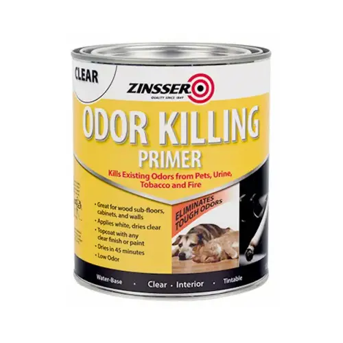 Odor Killing Primer Clear Water-Based Acrylic 1 qt Clear Odor Killing Primer Clear Water-Based Acrylic 1 qt Clear